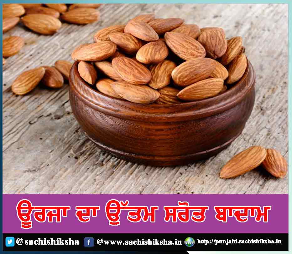 Almonds are an excellent source of energy