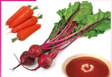 Carrot-beetroot soup | Gajer Chukandar Soup in punjabi