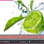 lemon is the treasure of beauty and health -sachi shiksha punjabi