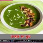 spinach soup -sachi shiksha punjabi