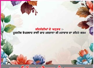 Experiences of Satsangis