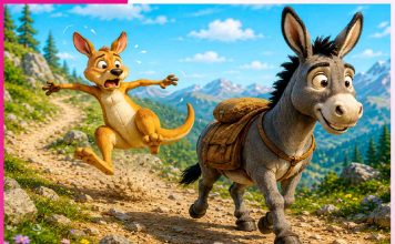 Children’s Story: ਬਾਲ ਕਹਾਣੀ: ਜੰਪੀ ਕੰਗਾਰੂ ਅਤੇ ਸੰਤੋਖੀ ਗਧਾ Children's Story