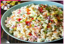 macaroni salad: ਮੈਕਰੋਨੀ ਸਲਾਦ macaroni salad
