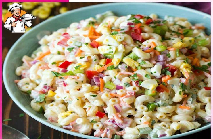 macaroni salad: ਮੈਕਰੋਨੀ ਸਲਾਦ macaroni salad